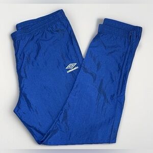 Rare Vintage Y2K UMBRO Blue Running Soccer Jogger Track Pants Size XL 41X34